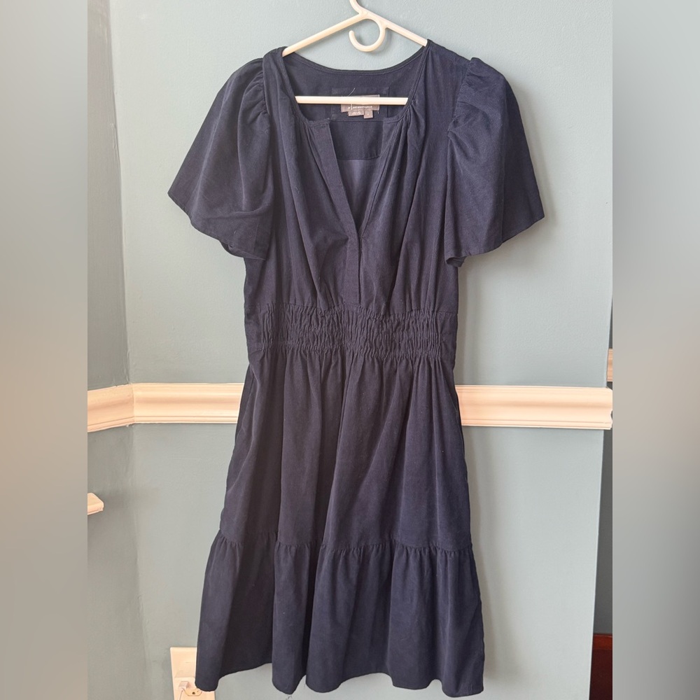 Anthropologie Somerser Navy Corduroy Edition Maxi — shortened!